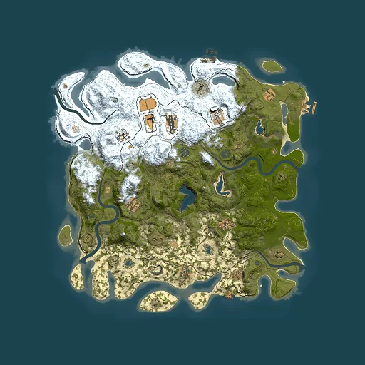 Rust map seed 1232589179, 4500x4500m top-down preview