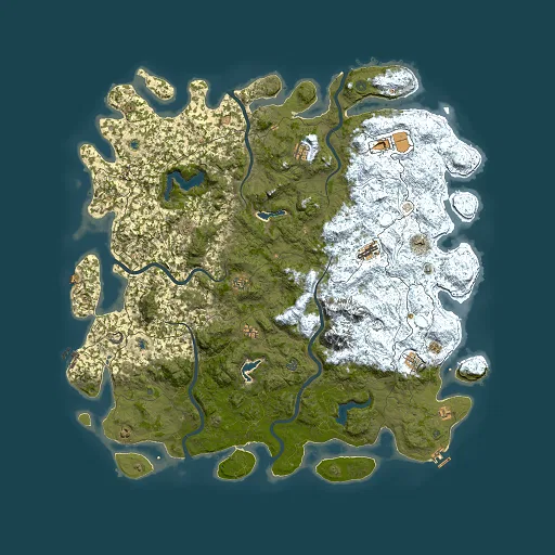 Rust map seed 63776765, 6000x6000m top-down preview