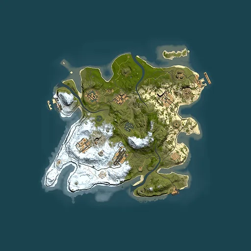 Rust map seed 609274378, 3000x3000m top-down preview