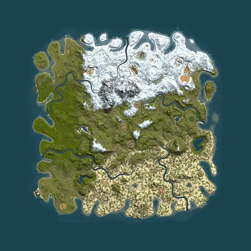 Rust map seed 1765407685, 6000x6000m top-down preview