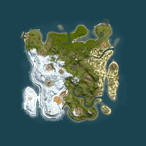 Rust map seed 942849005, 3500x3500m top-down preview