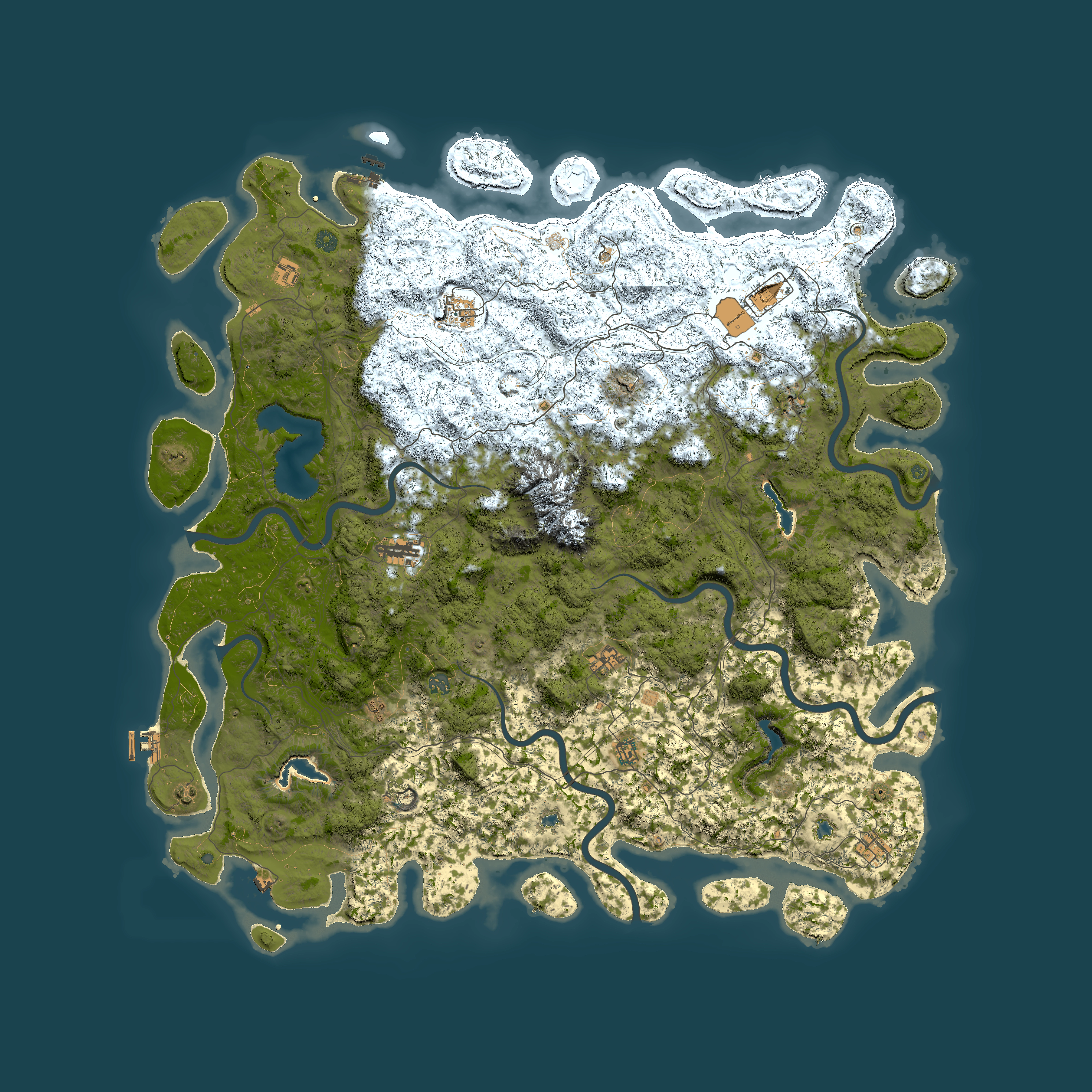Full top-down render of Rust map seed 2125190011, 6000x6000m