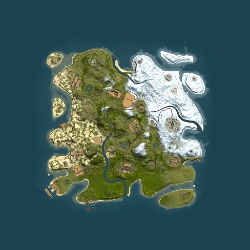 Rust map seed 2014193720, 3500x3500m top-down preview