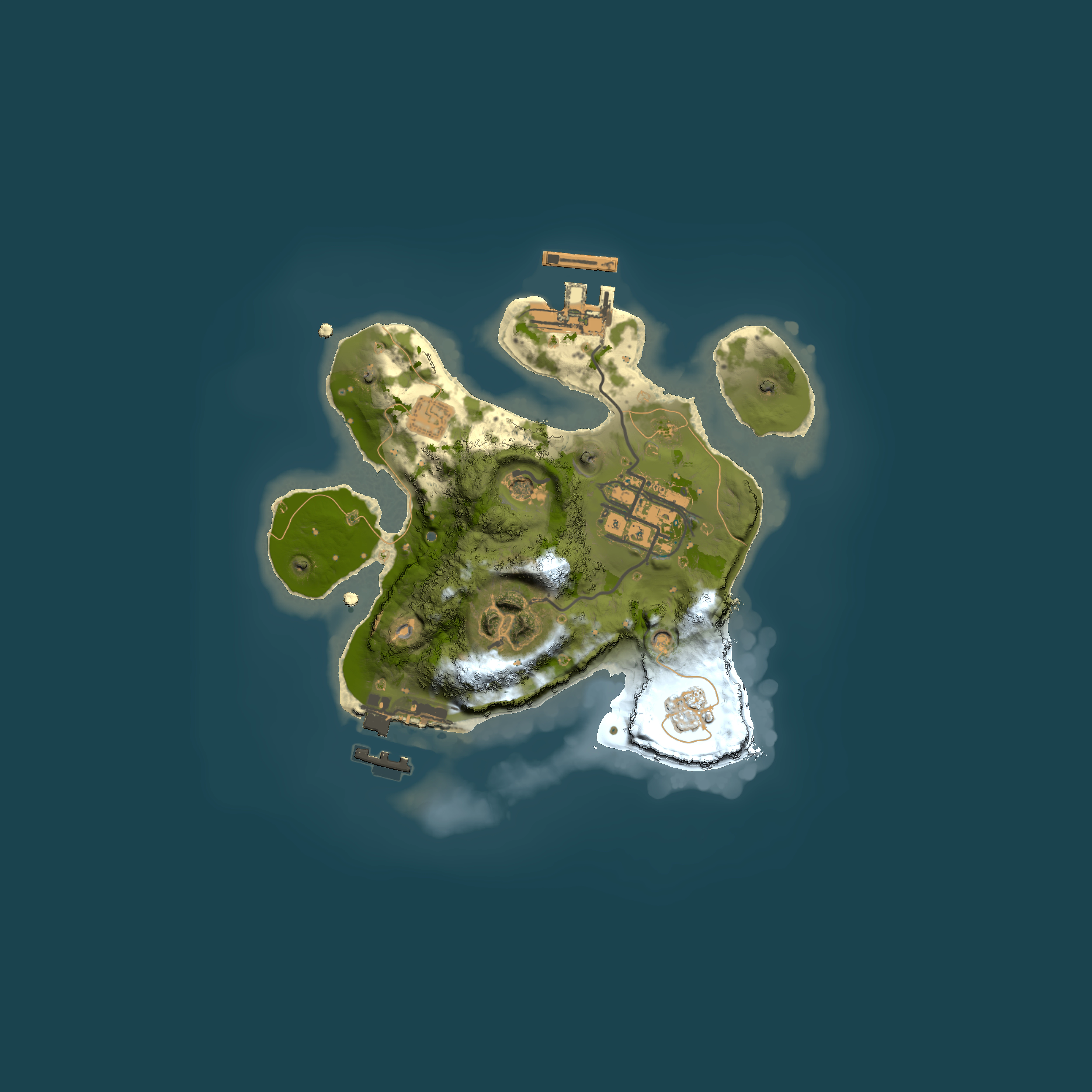 Full top-down render of Rust map seed 1282295712, 2000x2000m