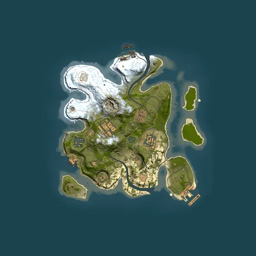Rust map seed 594026966, 2500x2500m top-down preview