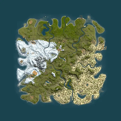 Rust map seed 1918298061, 5500x5500m top-down preview