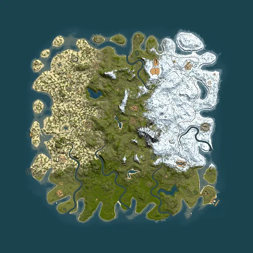 Rust map seed 1773570066, 6000x6000m top-down preview