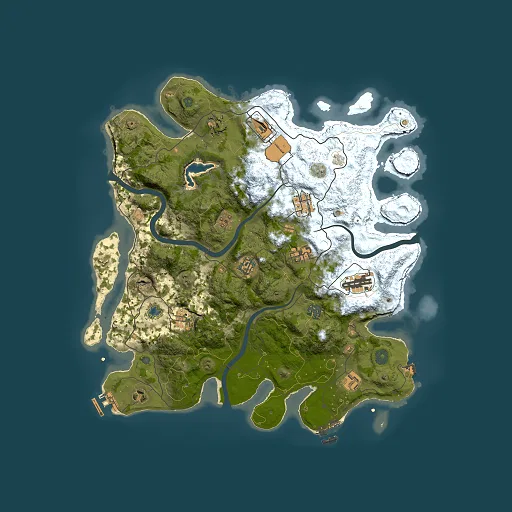 Rust map seed 2094661697, 4000x4000m top-down preview