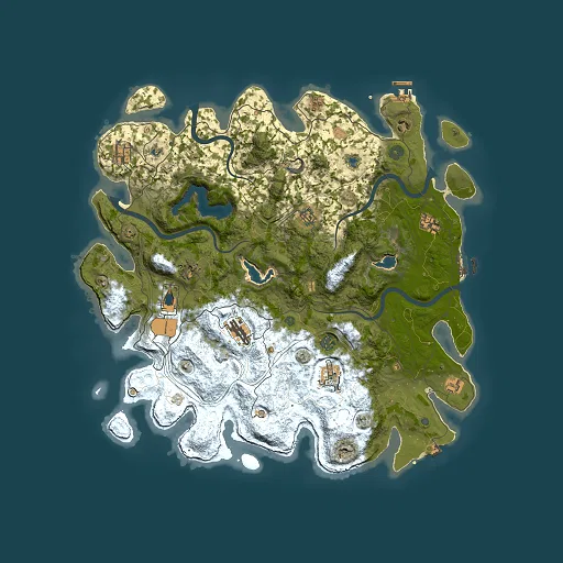 Rust map seed 543778123, 4500x4500m top-down preview