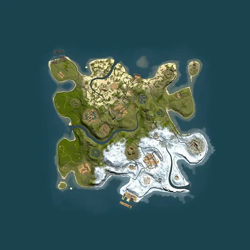 Rust map seed 1671232835, 3000x3000m top-down preview