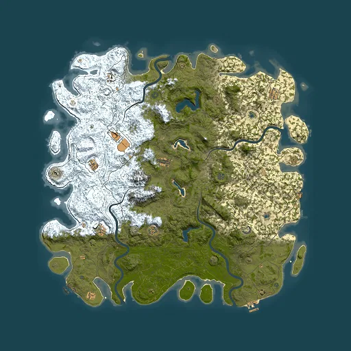 Rust map seed 2104108470, 6000x6000m top-down preview