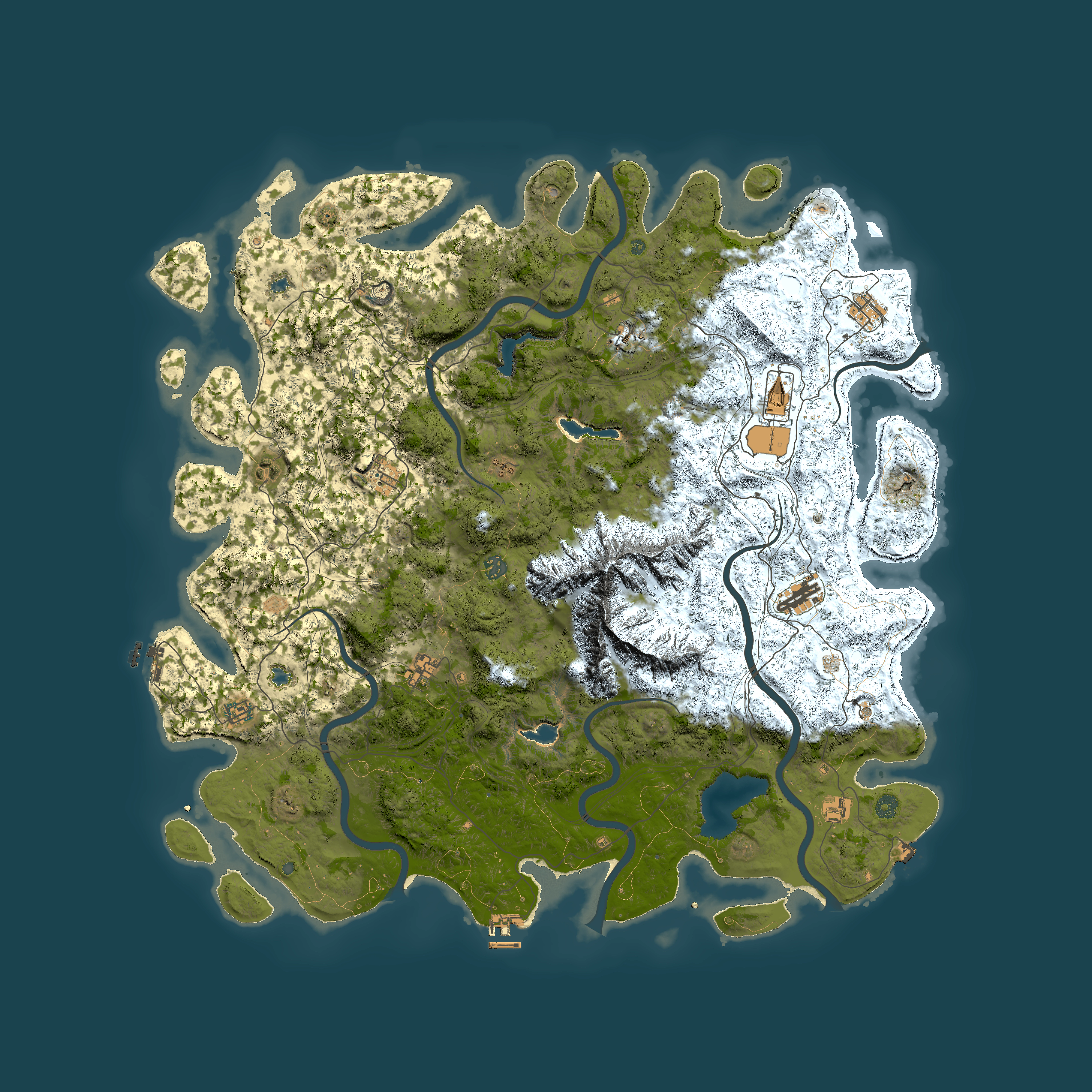 Full top-down render of Rust map seed 585045059, 5500x5500m