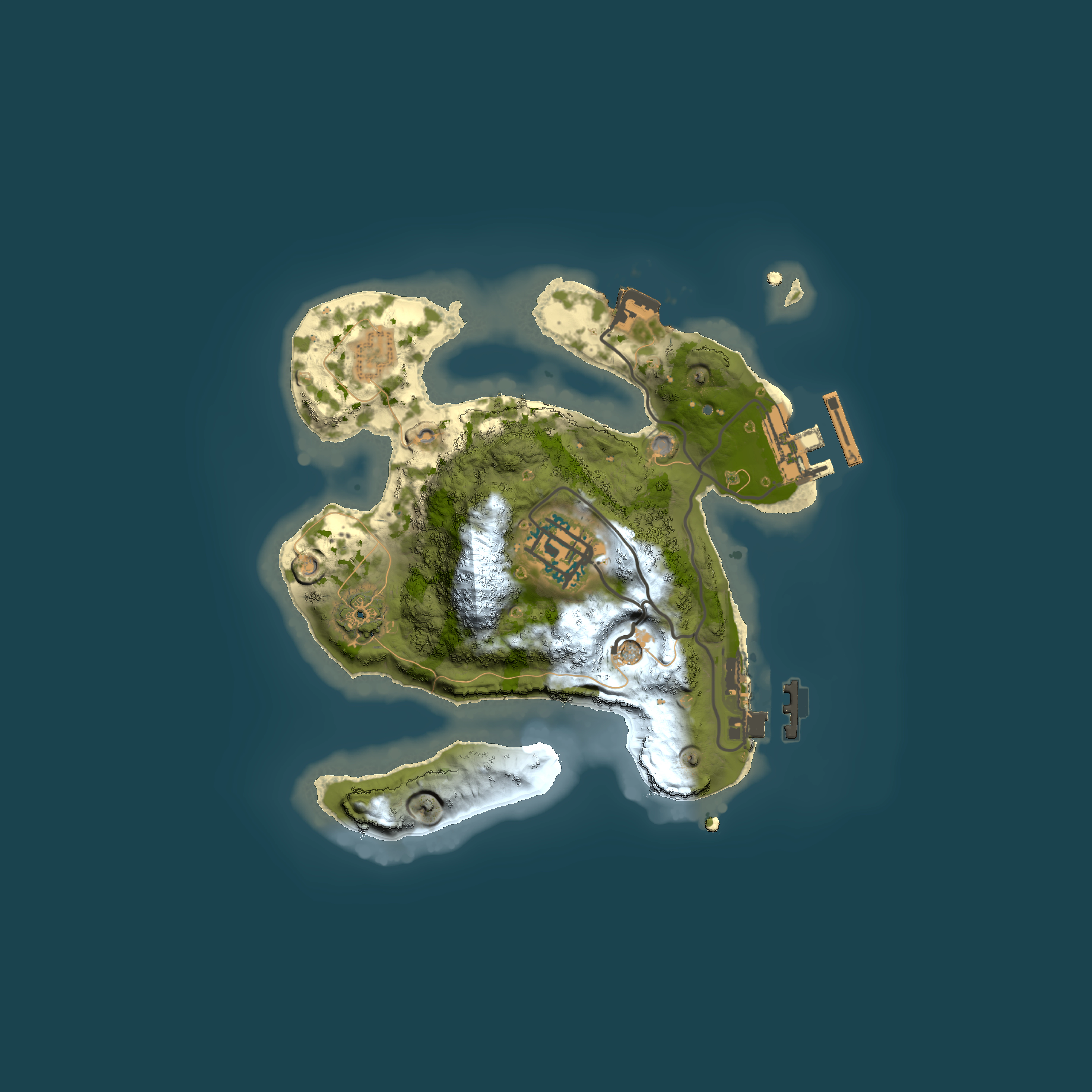 Full top-down render of Rust map seed 2080294045, 2000x2000m