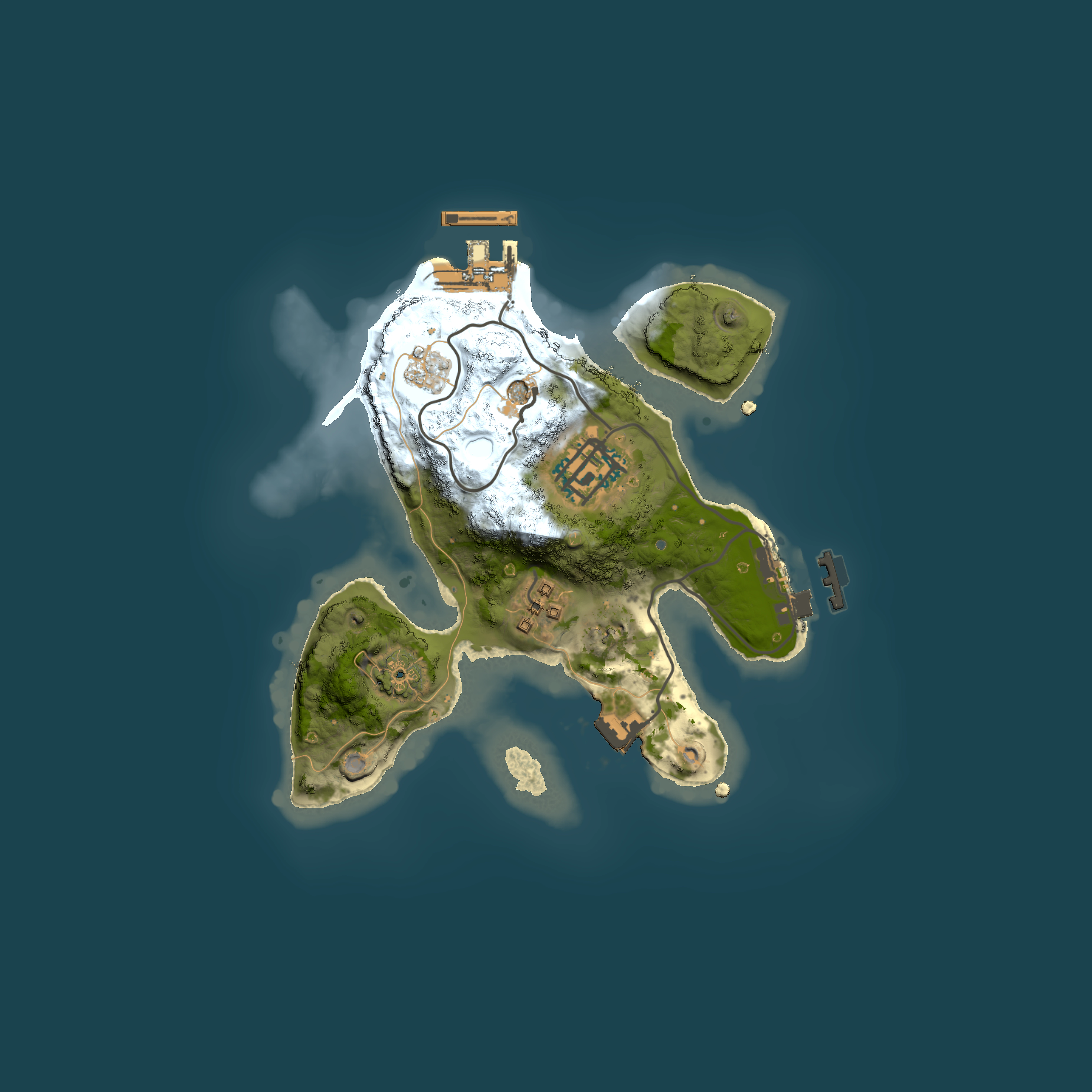 Full top-down render of Rust map seed 1863803229, 2000x2000m