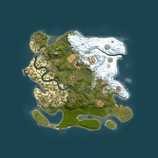 Rust map seed 2037728727, 3500x3500m top-down preview