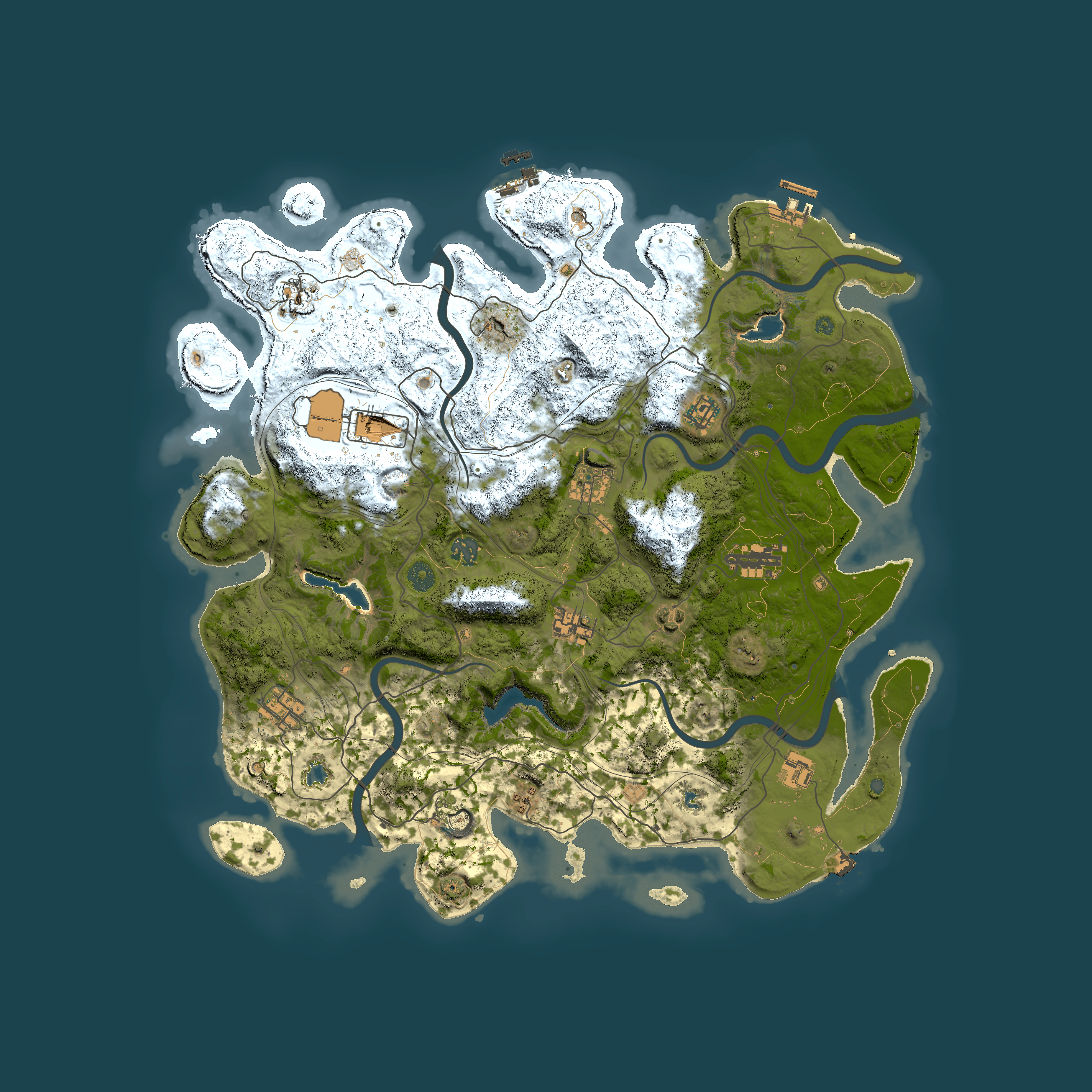 Full top-down render of Rust map seed 567924126, 4500x4500m