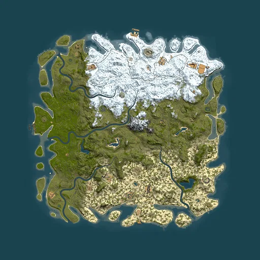 Rust map seed 590920555, 6000x6000m top-down preview