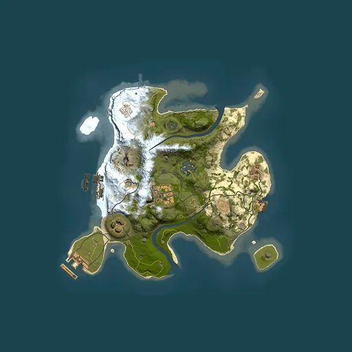 Rust map seed 727185080, 2500x2500m top-down preview
