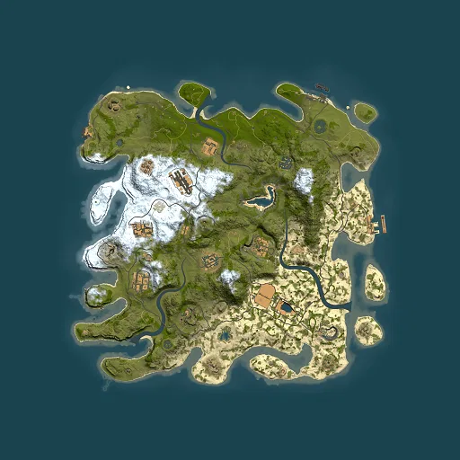 Rust map seed 433768602, 4000x4000m top-down preview