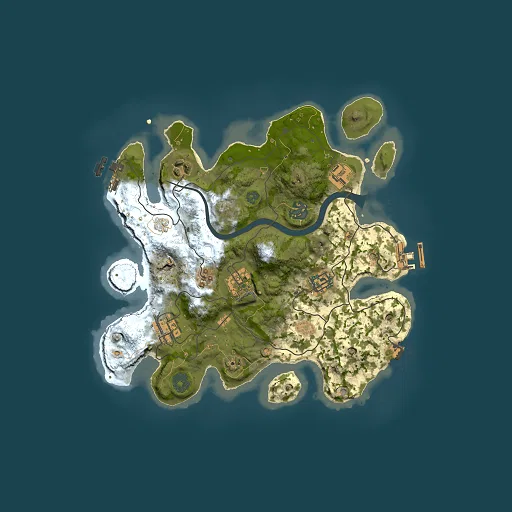 Rust map seed 119972169, 3000x3000m top-down preview