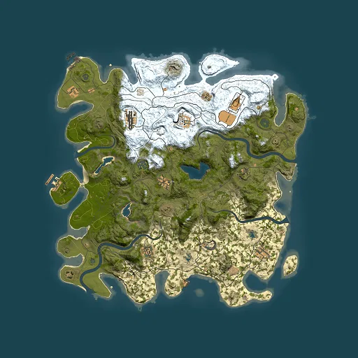 Rust map seed 202738142, 4500x4500m top-down preview