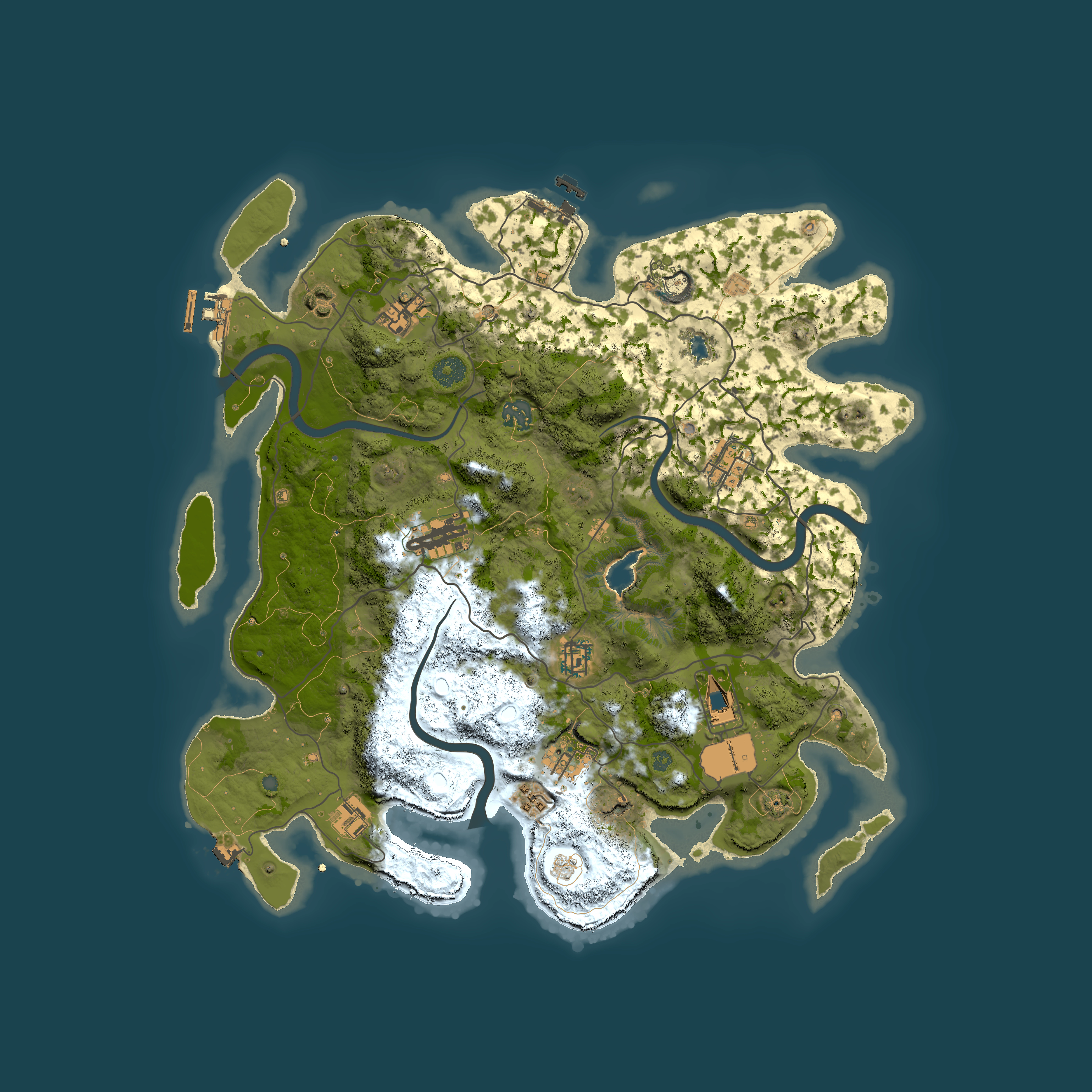 Full top-down render of Rust map seed 1737253778, 4000x4000m