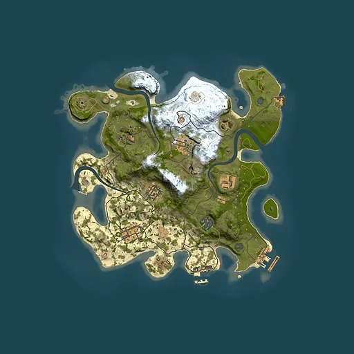 Rust map seed 1622717861, 3000x3000m top-down preview