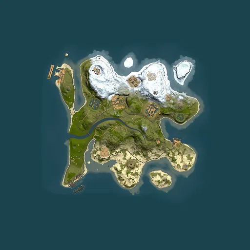 Rust map seed 613906208, 2500x2500m top-down preview