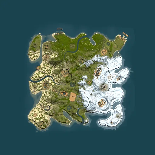 Rust map seed 1787081689, 3500x3500m top-down preview