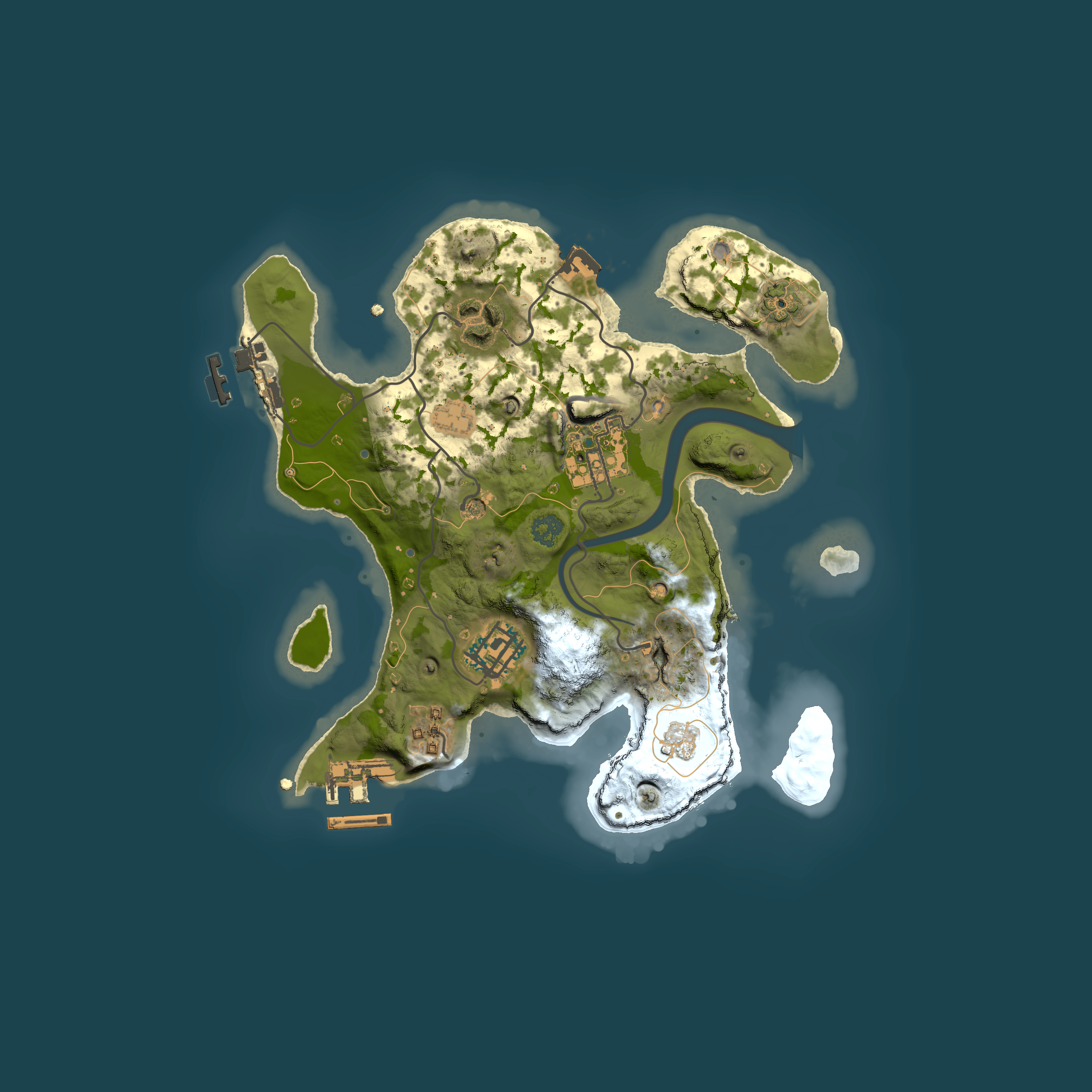 Full top-down render of Rust map seed 517924797, 2500x2500m