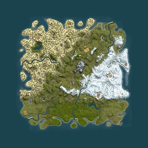 Rust map seed 1276114721, 6000x6000m top-down preview