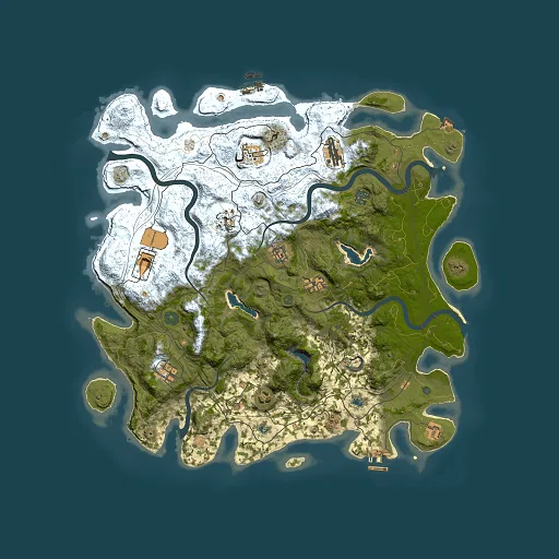 Rust map seed 559842564, 4500x4500m top-down preview