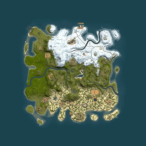 Rust map seed 784667994, 4000x4000m top-down preview