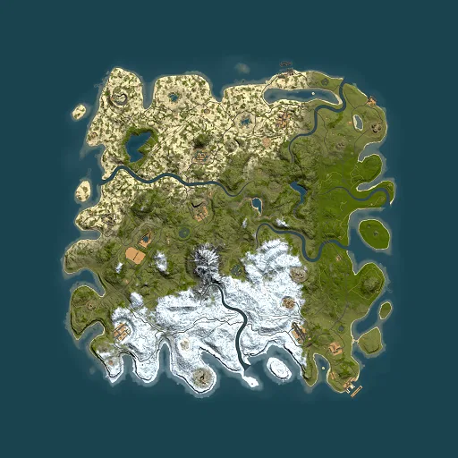 Rust map seed 1746810811, 5000x5000m top-down preview