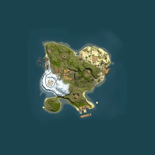 Rust map seed 960643646, 2000x2000m top-down preview