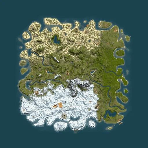 Rust map seed 2137522665, 6000x6000m top-down preview