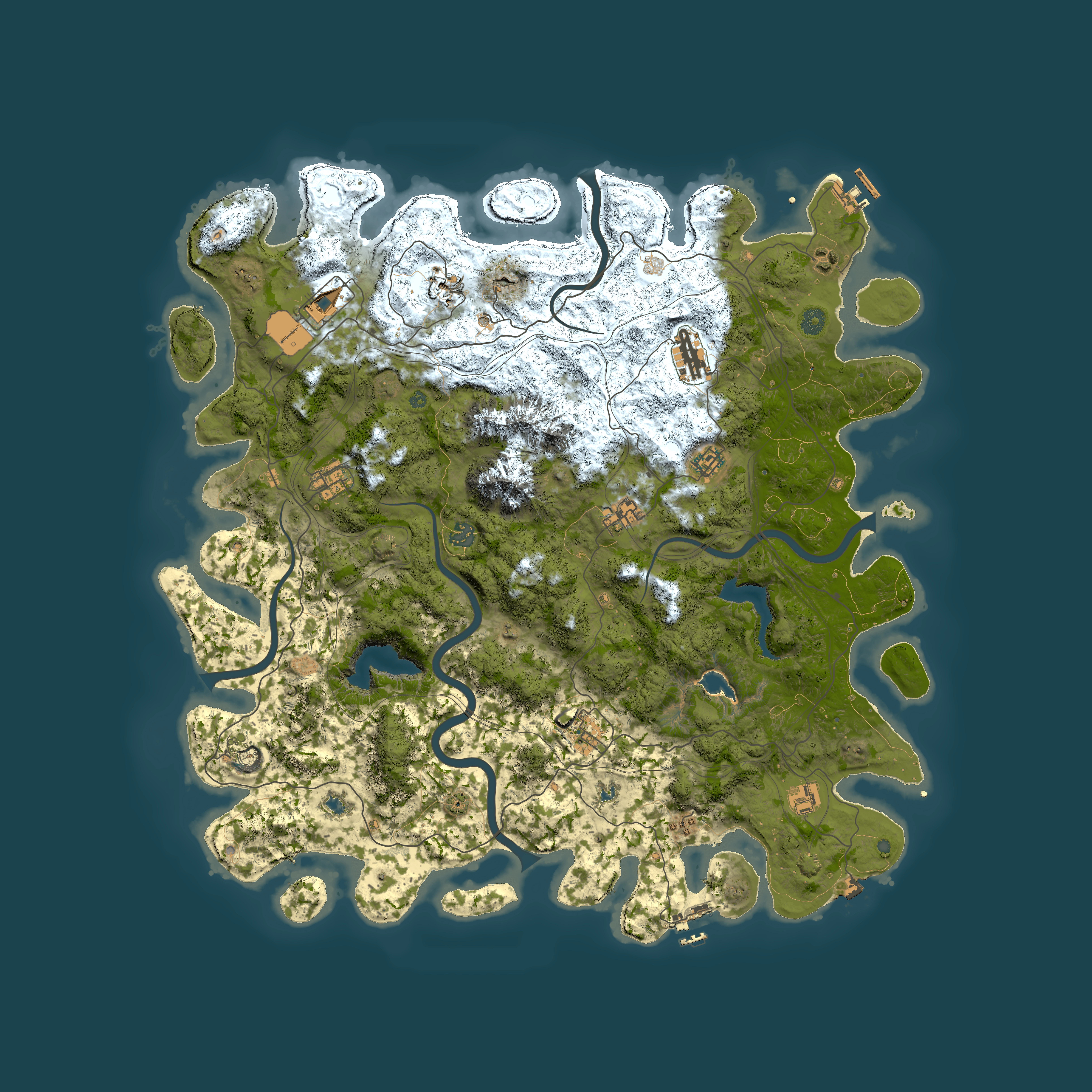 Full top-down render of Rust map seed 1688817253, 5000x5000m