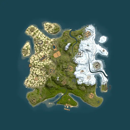 Rust map seed 933666435, 3500x3500m top-down preview