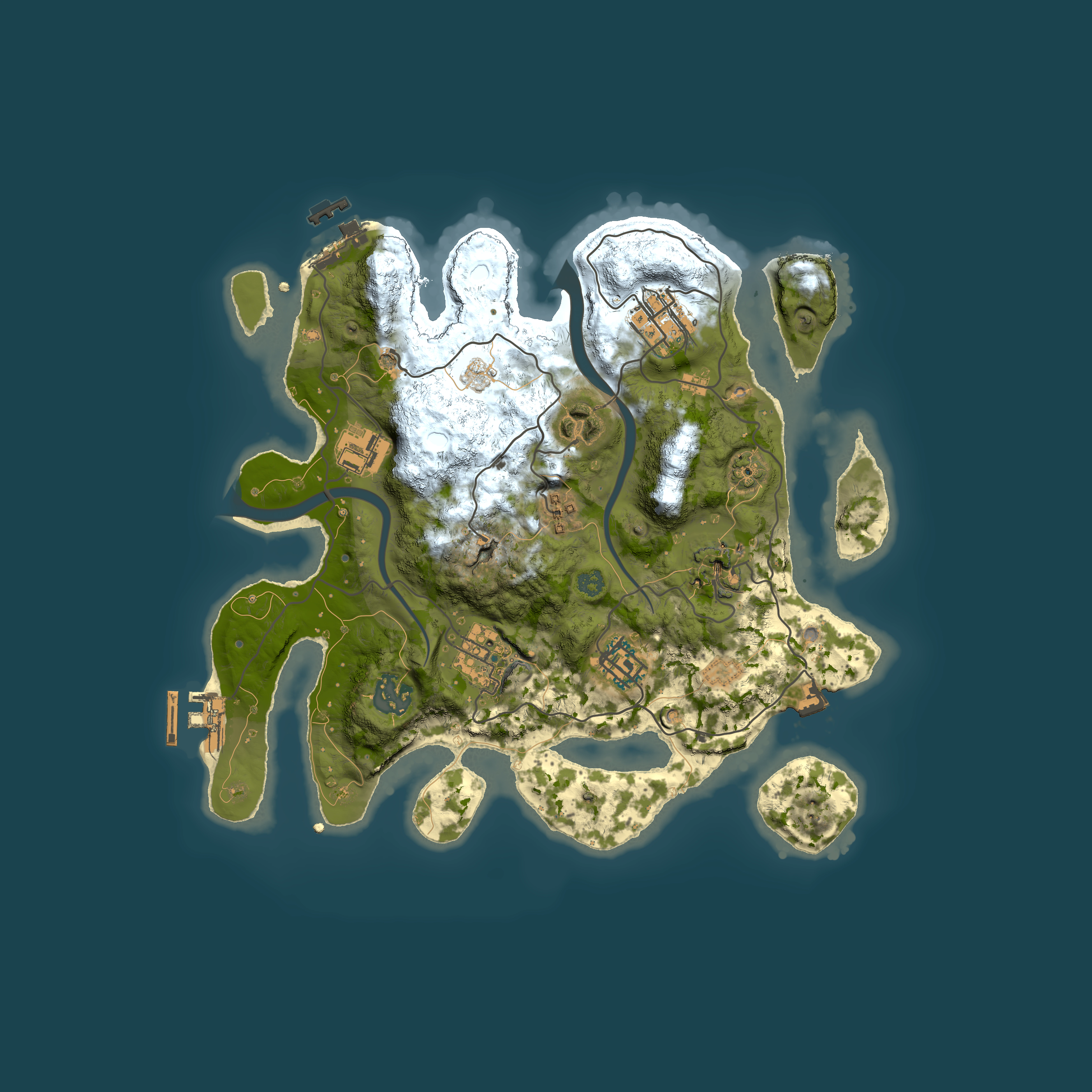 Full top-down render of Rust map seed 572246208, 3000x3000m