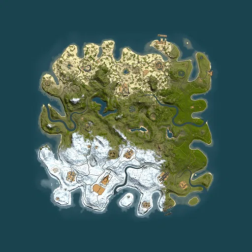 Rust map seed 957958761, 4500x4500m top-down preview