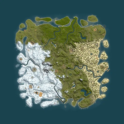 Rust map seed 2147415655, 6000x6000m top-down preview