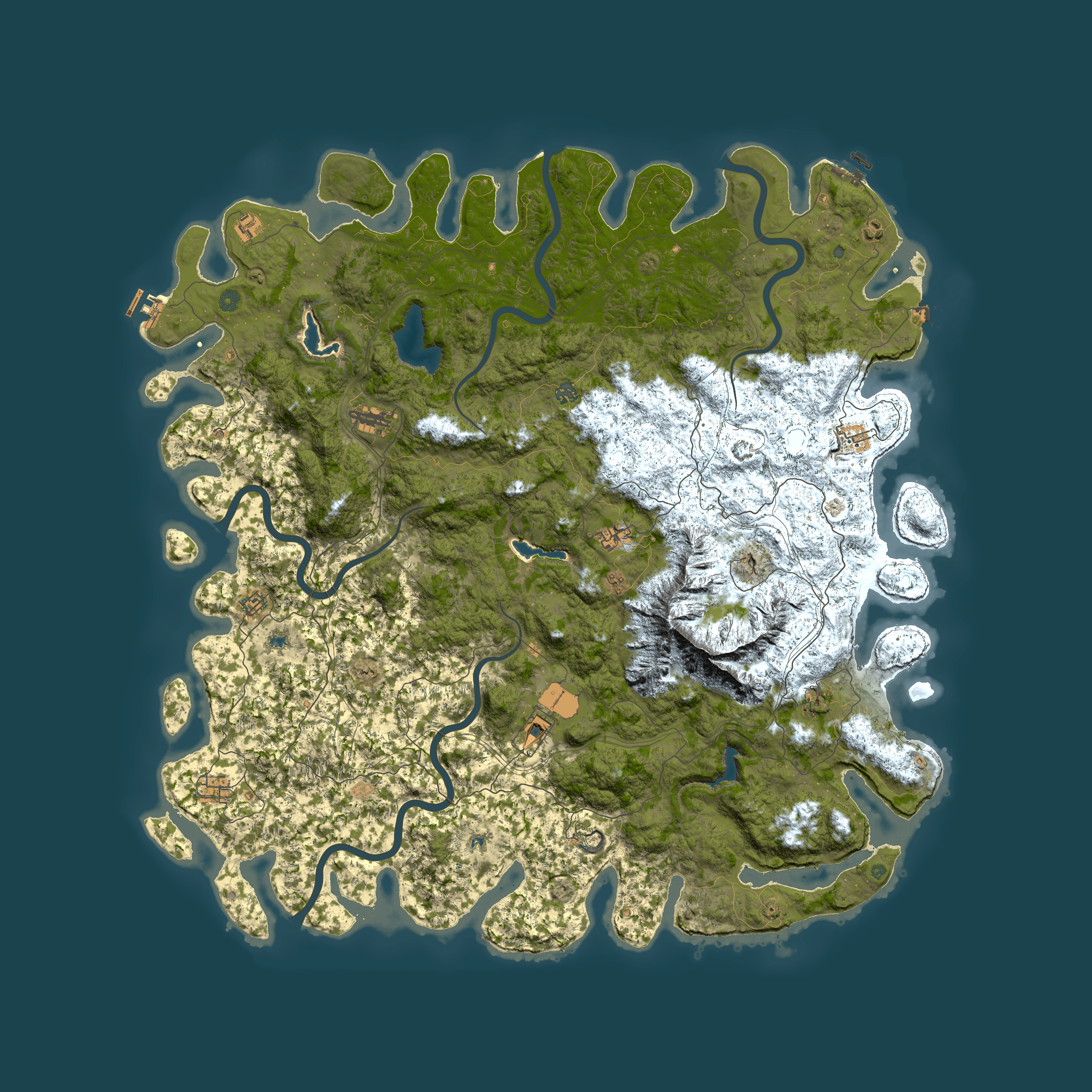 Full top-down render of Rust map seed 829783402, 6000x6000m