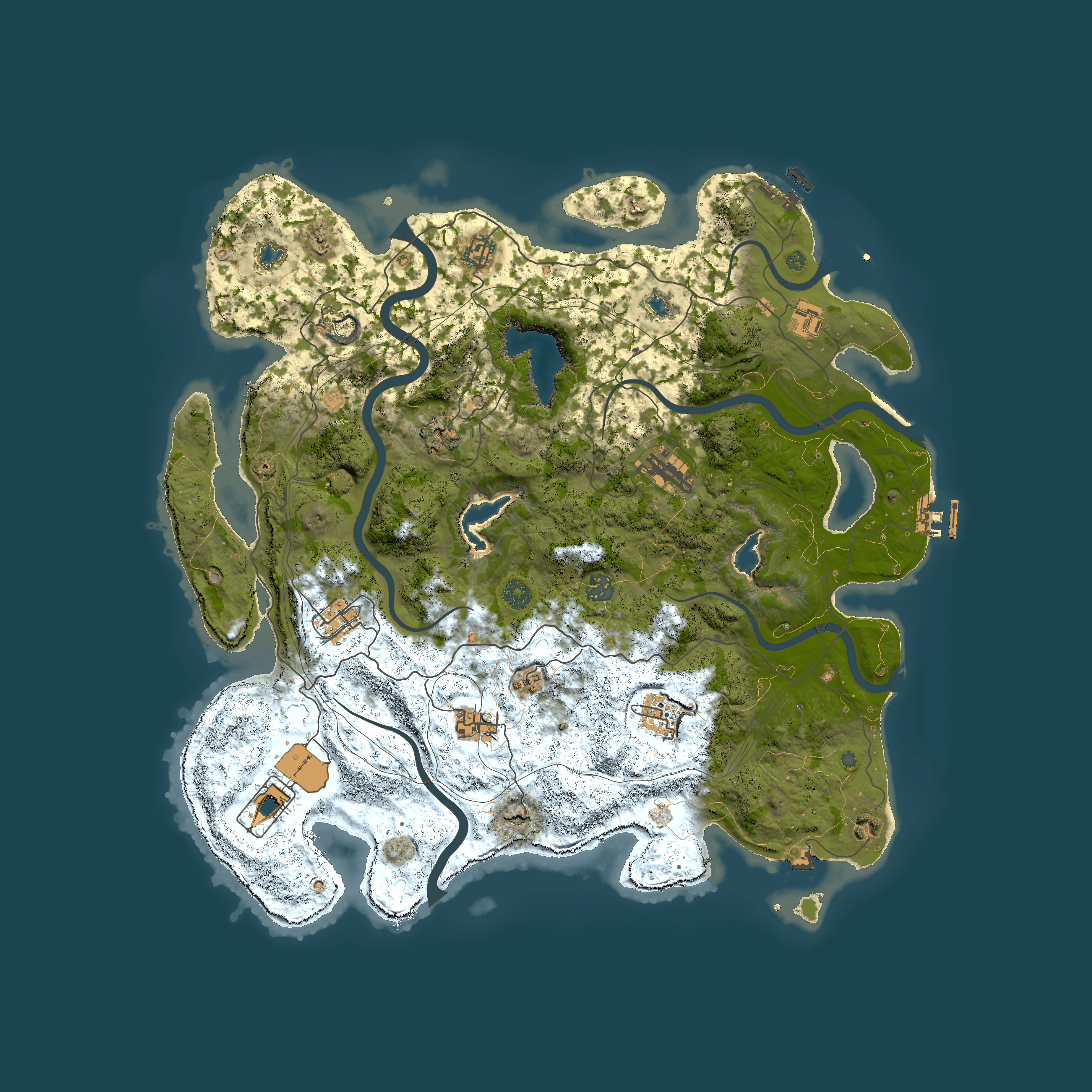 Full top-down render of Rust map seed 74810735, 4500x4500m