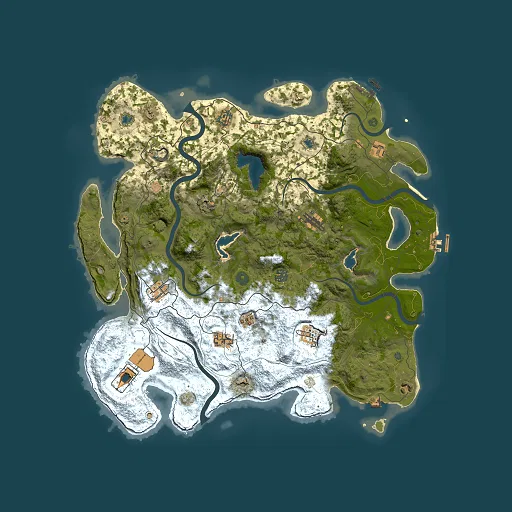 Rust map seed 74810735, 4500x4500m top-down preview