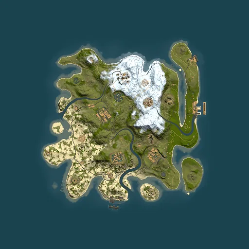 Rust map seed 617150223, 3000x3000m top-down preview