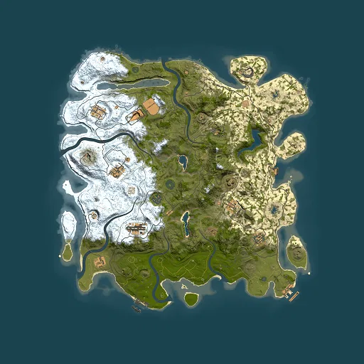 Rust map seed 1885353454, 4500x4500m top-down preview