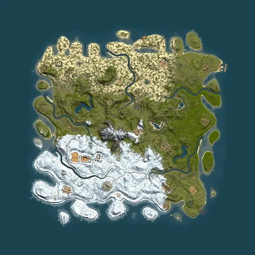 Rust map seed 1441970941, 5500x5500m top-down preview