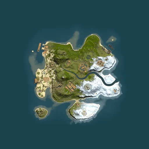 Rust map seed 560850709, 2500x2500m top-down preview