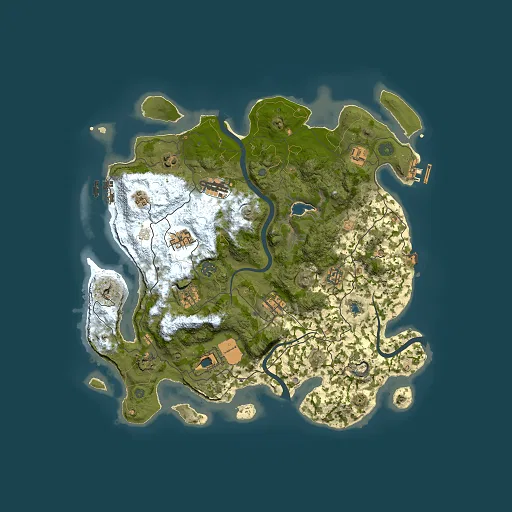 Rust map seed 2051144138, 4000x4000m top-down preview