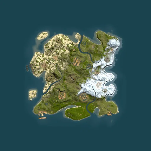 Rust map seed 930693440, 3000x3000m top-down preview